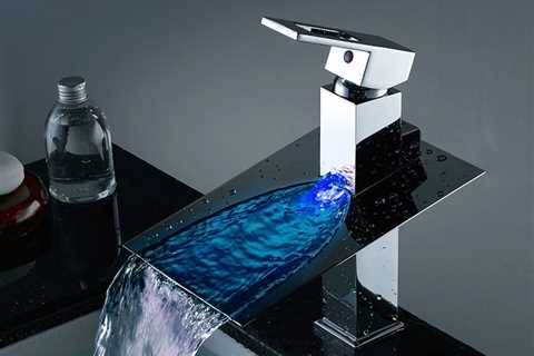 LED Waterfall Faucet 3 Colors changed by Water Temperature