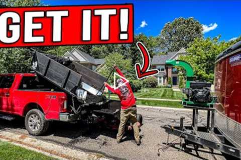 $1,100 MADE BY 3PM MOWING & MULCHING [WATCH US DO IT]