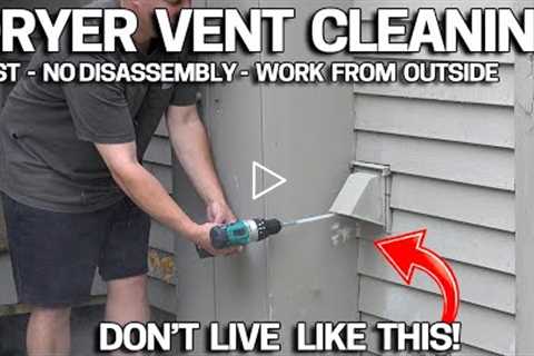 NO EASIER WAY to CLEAN a Dryer Vent FAST!