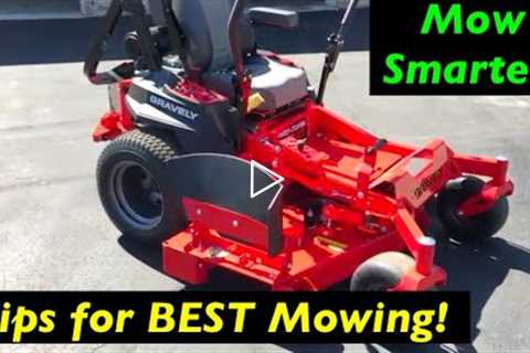 Beginner tutorial Tips for BEST mowing results - Zero Turn