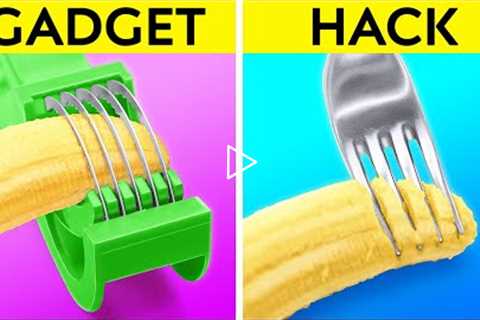 COOKING GADGETS VS DIY HACKS || Fancy Tools & Smart Tricks! Cheap Crafts for the Kitchen by 123 ..