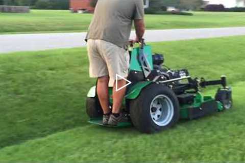 Stand on mower techniques