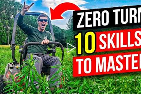 How to Use a Zero Turn Mower -10 Skills to Master