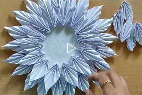 Best Wall Hanging Flower Craft Ideas | DIY Paper flower craft | Easy wallmate with paper@Paki Crafts