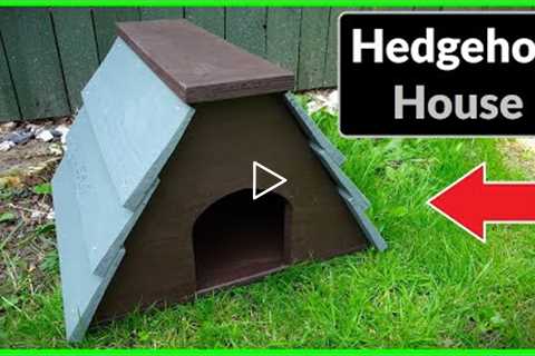 How to Make a Hedgehog Hibernation House (DIY Scrap Wood Project)