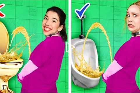 Cool Rich Vs Poor Bathroom Gadgets || Funny Moments, Viral Gadget Recommendations by Kaboom GO