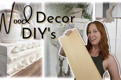 Wood Decor DIY Projects using Scrap Wood