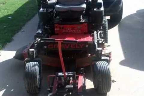 GRAVELY ZERO TURN MOWER REPAIR       mower leaves grass behind while cutting