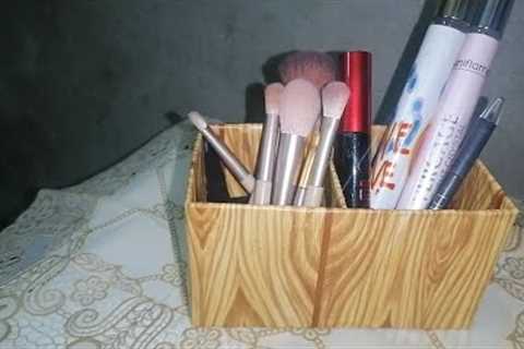 Waste cardboard reuse idea /Diy organizer /Diy Ideas