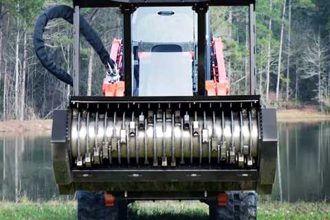 How big of a tree can a skid steer mulcher handle?