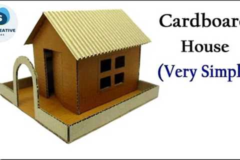 Cardboard House Very Simple | How to Make a House Out of Cardboard | DIY Cardboard House Model