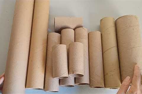 DIY - 3 IDEAS with CARDBOARD TUBES 😍 EASY CRAFTS 🌼 RECYCLING ♻ CRAFTS AND RECYCLING