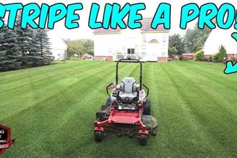 PERFECT STRIPES Every Time? ► How Do Lawn Care Pros Do It?!