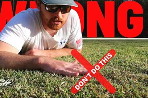 Doing This WRONG Every Spring | Scalping Zoysia | Spring Lawn Care Step 3