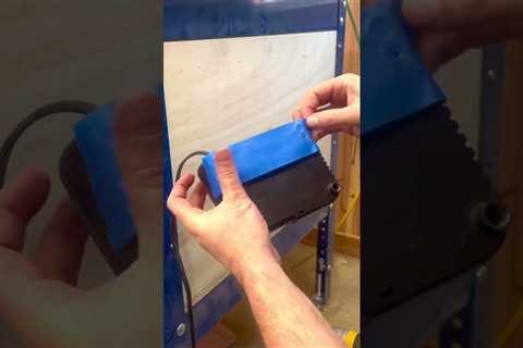 Tool Tip!  Hidden hangers?  Use painters tape! #diy #home #shorts #tips