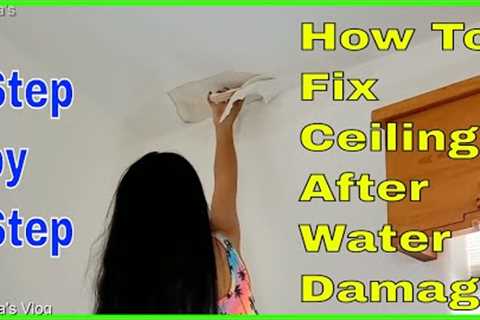 DIY How to Fix Ceiling Water Damage Due to Roof Leakage