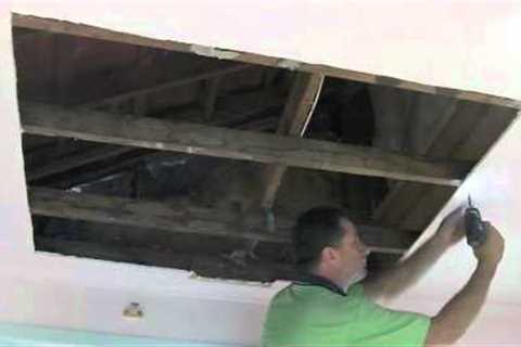 Water DamageDrywall Plaster Ceiling Repair - Part One