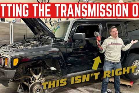 I Had To CUT The Transmission OUT Of My CHEAP Hummer H3