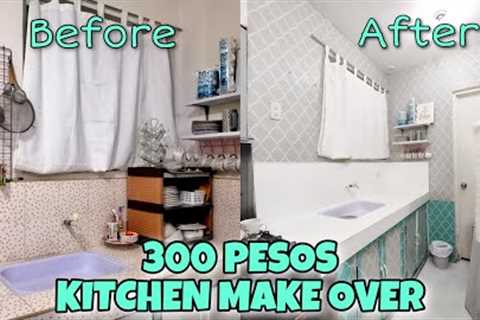 DIY KITCHEN MAKE OVER|300 PESOS KITCHEN MAKE OVER |TIPID TIPS |LOW BUDGET