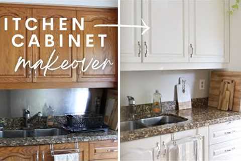 DIY KITCHEN MAKEOVER | Painted Kitchen Cabinets | Before & After