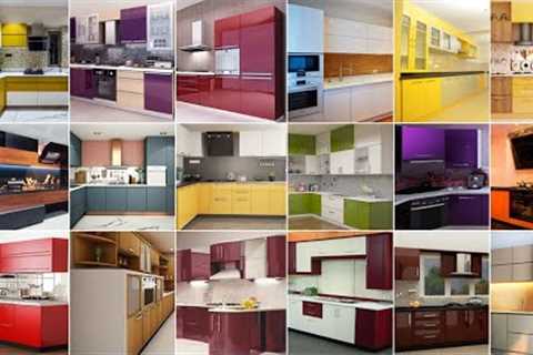 100+ Top Modular Kitchen Cabinet Colour Combination Design Ideas 2023