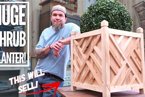 The Large Shrub Picket Planter – Low Cost High Profit – Make Money Woodworking