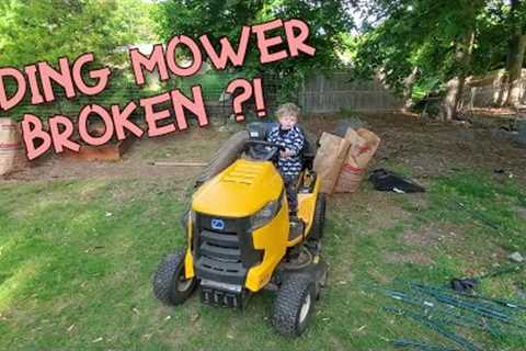 Lawn mowers and Kids | Broken Mower? | Lawnmower Boy #7