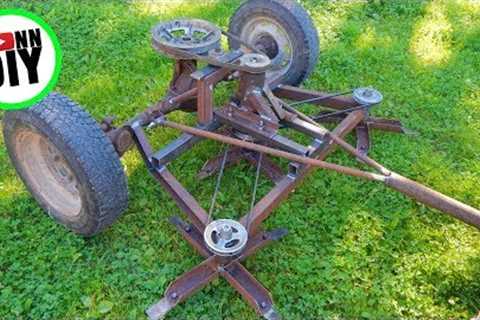 DIY Ground Driven Mower From JUNK!