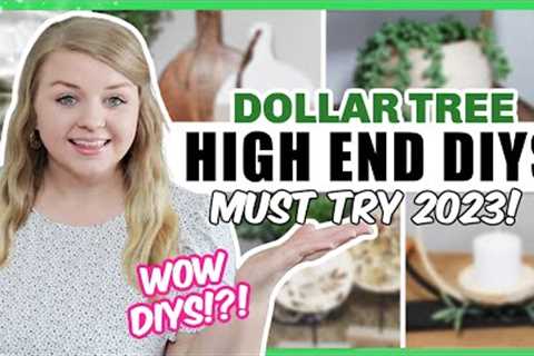 *NEW* Dollar Tree DIYS + High-End Home Decor (fake high end looks for 2023!) | Krafts by Katelyn