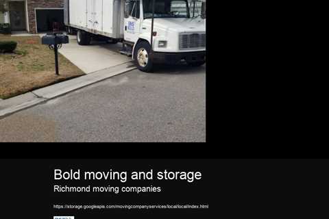 Bold moving and storage