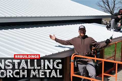 Installing Metal Roof and Ceiling on the BEST House Porch