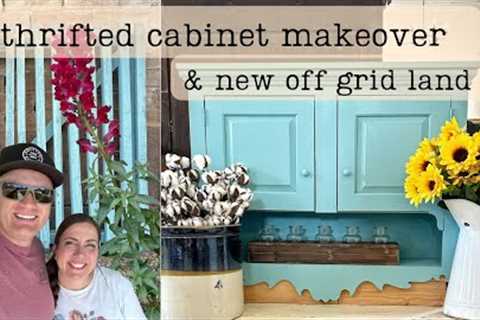 Easy Budget Friendly Thrift Store Cabinet Makeover - New Paint Color - Our Next Homestead tour?