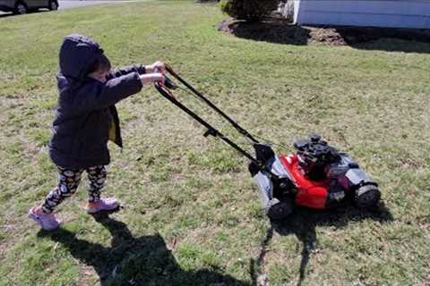 KIDS AND LAWNMOWERS!  Fixing our Craftsman M260 Lawn mower!