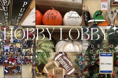 *NEW* HOBBY LOBBY FALL DECOR SHOP WITH ME 2023 | CHRISTMAS & 75% OFF HOME DECOR