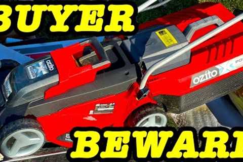 Cheap Ozito Battery Powered Lawn Mowers EXTREME BUYER BEWARE REQUIRED 😳