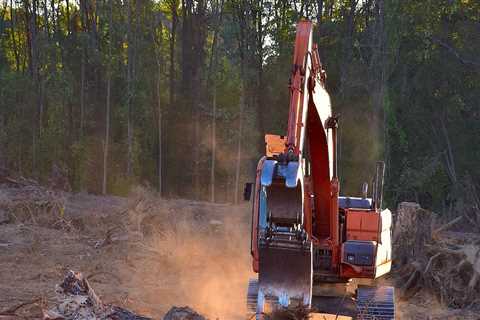 What is the definition of clearing land?