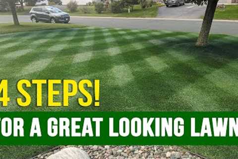 Turn Your AVERAGE LAWN into a GREAT LAWN With These 4 Steps!!