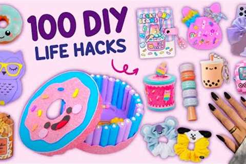 100 DIY - EASY LIFE HACKS AND DIY PROJECTS YOU CAN DO IN 5 MINUTES - CARDBOARD CRAFTS, HOME DECOR ..