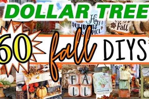 60 Amazing FALL DIYS | Dollar Tree Fall DIY 2023 | Fall Home Decor | Easy fall diys