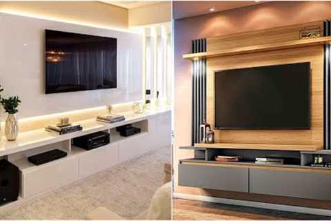 100 Modern Living Room TV Cabinet Design 2023 Wooden TV Unit| Home Interior Wall Decorating Ideas P8