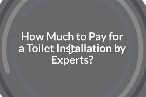 How Much Does It Cost to Have a Toilet Professionally Installed