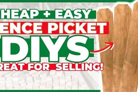 Grab $3 wood fence pickets NOW to make these EASY Christmas DIYs 🌲 PLUS they''re great to sell!