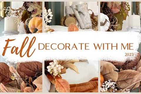 🍂 2023 FALL DECORATE WITH ME 🍂 | HOW TO STYLE A FALL MANTEL | COZY FALL DECOR