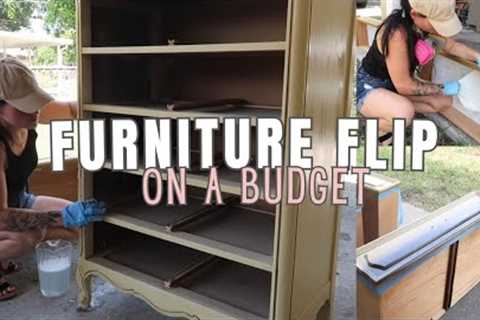 DIY furniture flip on a budget!  Thrift store finds ! DIY & thrifted home 2023