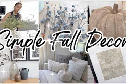 *NEW* 2023 FALL DECORATE WITH ME  | NEUTRAL FALL DECOR | kitchen, living room & entryway