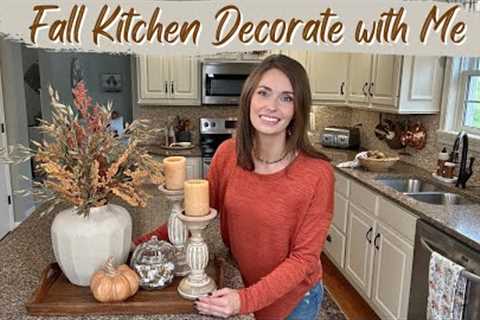 COZY FALL KITCHEN DECORATE WITH ME | FALL 2023 DECOR IDEAS