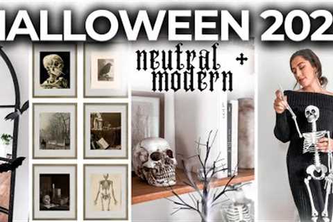 HALLOWEEN DECOR TOUR 2023 | Modern + Neutral Decor Ideas | Hunner''s Designs