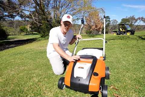 Scarifying My Lawn For Lawn Renovation // Stihl RLA 240 Review