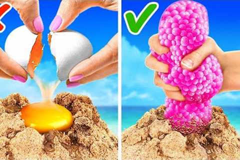 What''s Hidden in the Sand?😱 *Camping Gadgets And Survival Hacks. 24-hours Forest Camping..