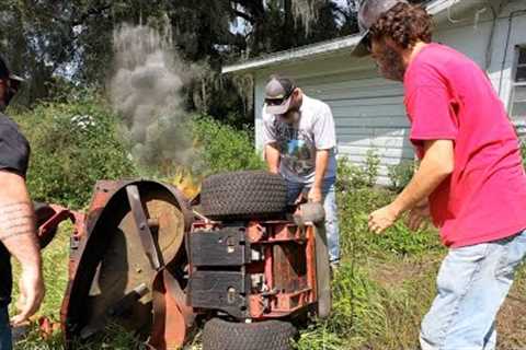 This yard almost BROKE 2 mowers!!!